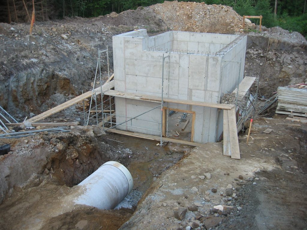 Bau Wasserkraftwerk Teigitsch, Edelschrott